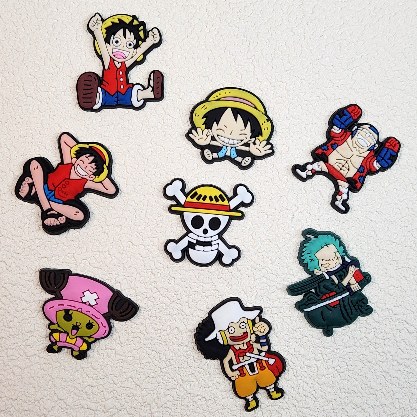 one piece soft charms (8 pcs)